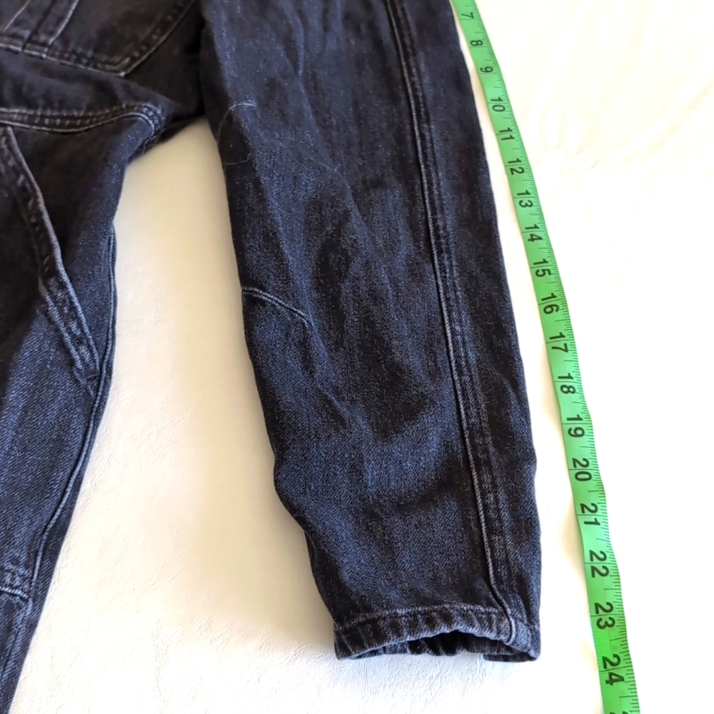 VERONICA BEARD Annie Cargo Denim Jumpsuit in Washed Onyx Black Size S - Picture 7 of 14